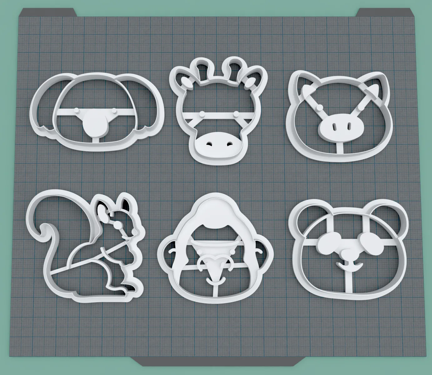 Cookie Cutter - Ausstecher - 6x Animals