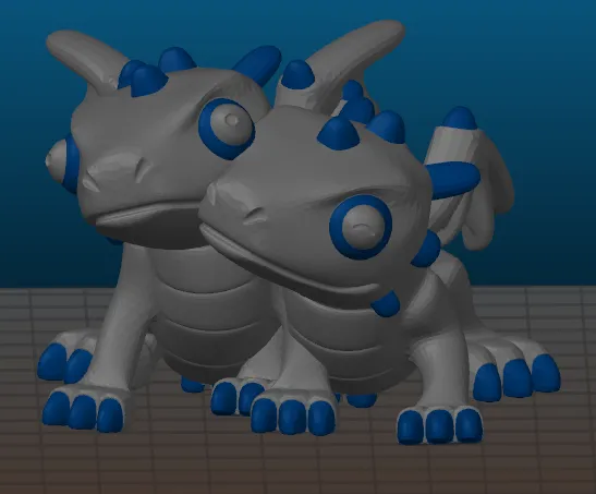 Tiêu đề Cặp đôi rồng dễ thương - remix đa chất liệu Tổng