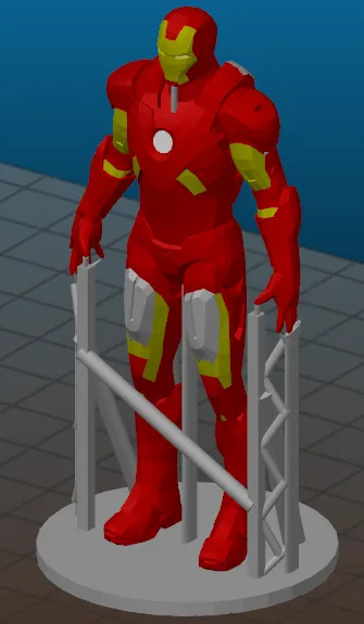 Tượng Iron Man (Có hỗ trợ "dễ tháo") - bản phối lại đa vật liệu