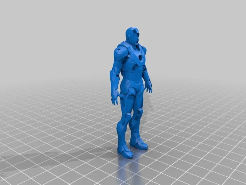 Tượng Iron Man (Có hỗ trợ "dễ tháo") - bản phối lại đa vật liệu