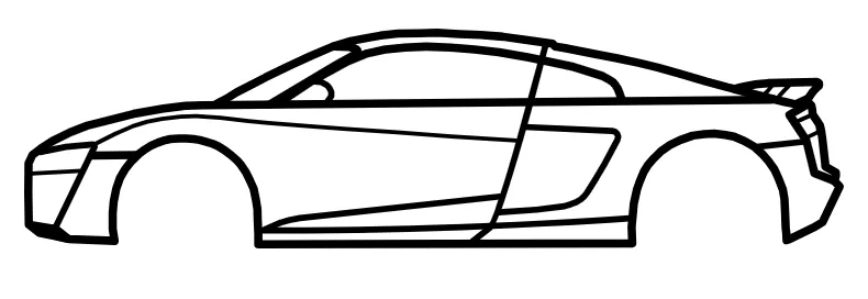 Tiêu đề Audi R8 coupe v10 2010 Tóm tắt Mô hình có tỷ lệ khung