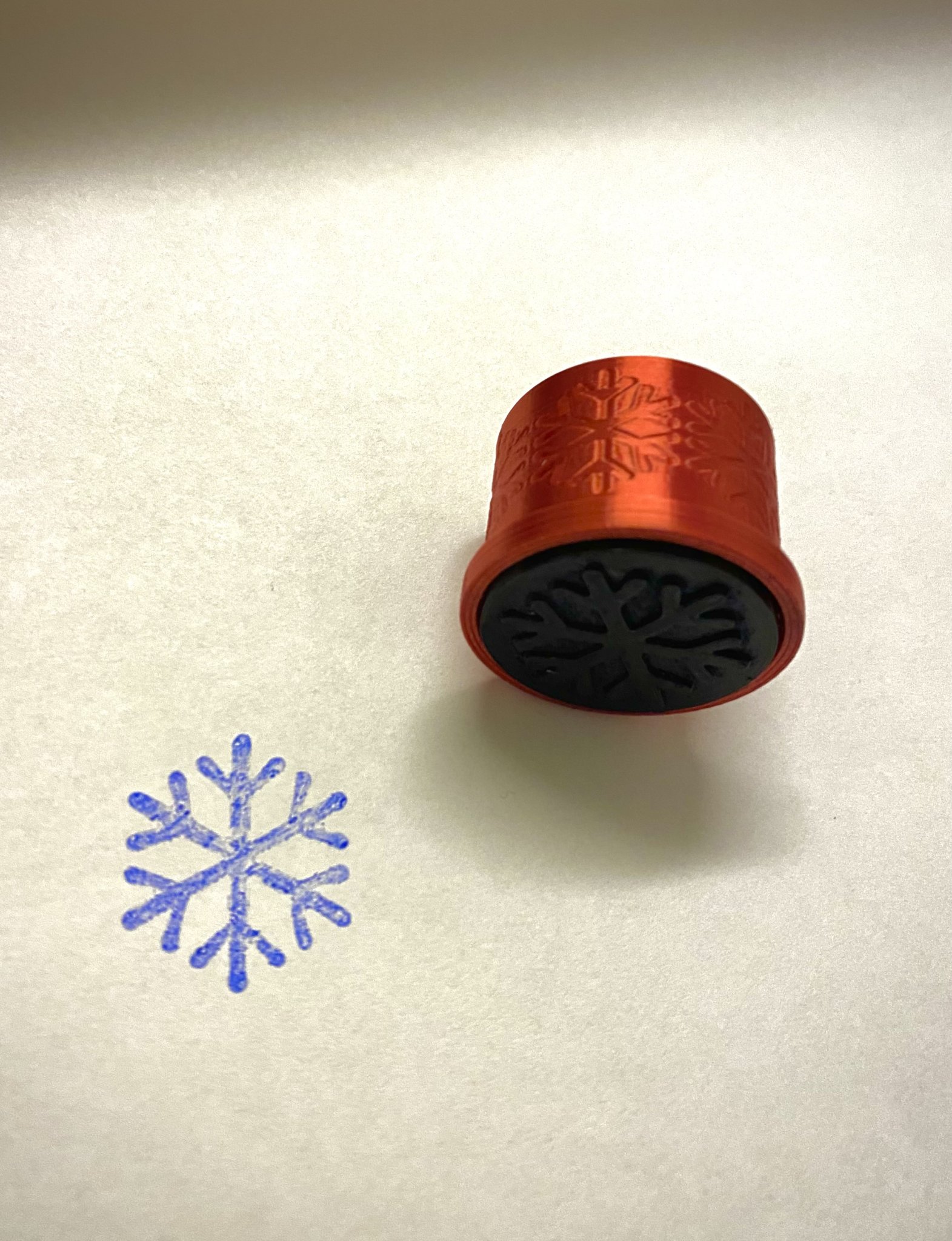 Snowflake TPU Rubber Stamp