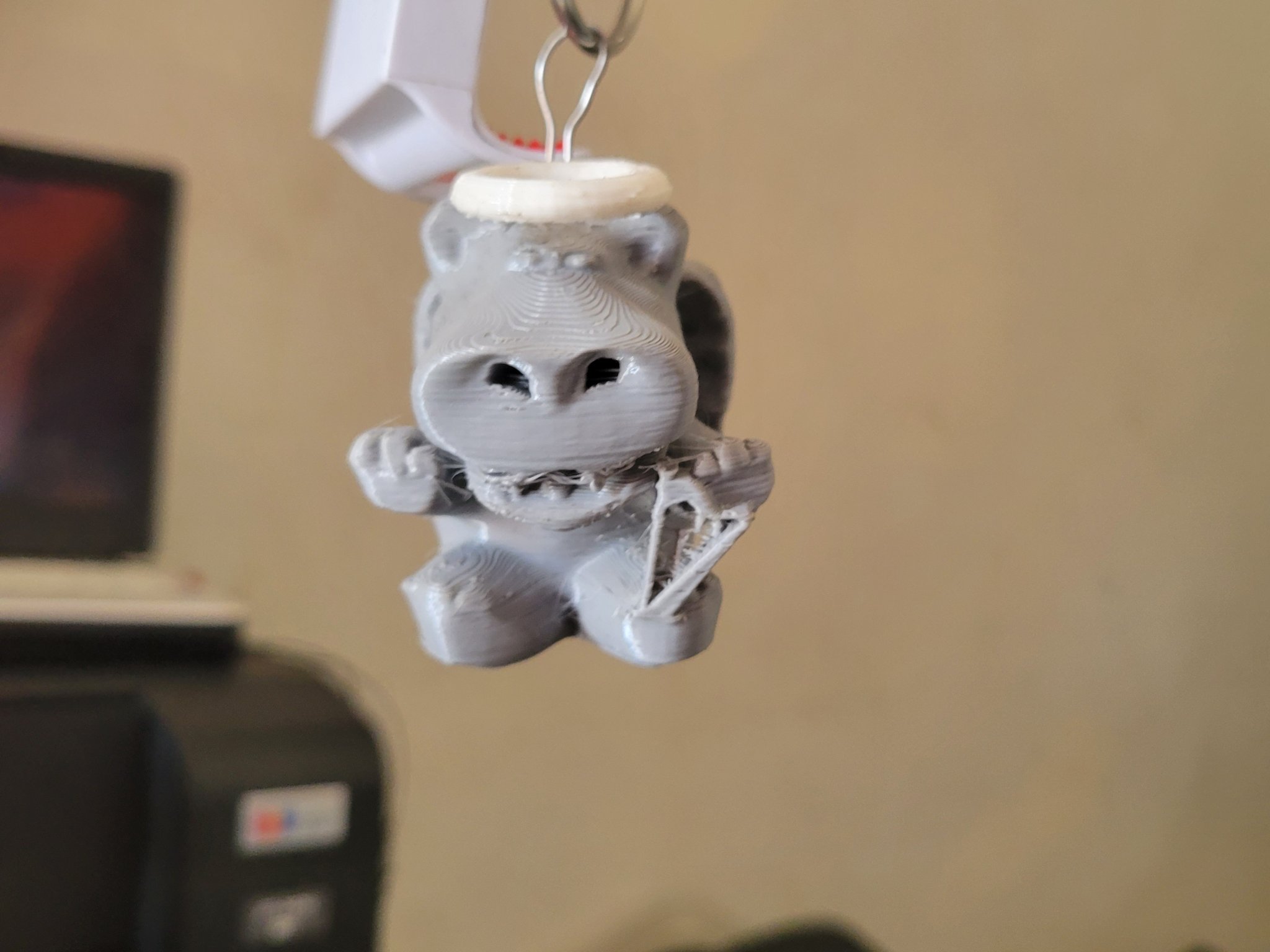 Móc Khóa Trang Trí Thiên Thần & Ác Quỷ Hình Hà Mã