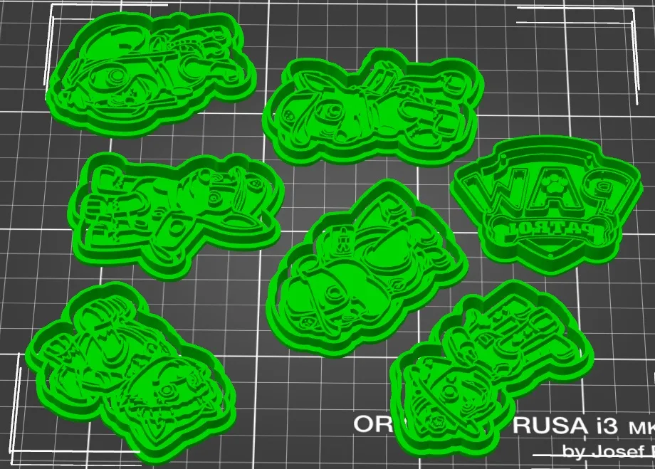 Tiêu đề Tlapková tuần tra vykrajovátka paw tuần tra máy cắt bán