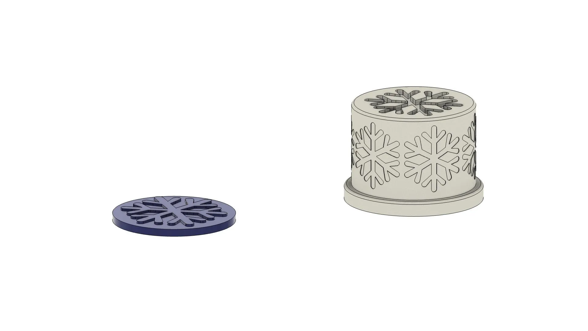 Snowflake TPU Rubber Stamp