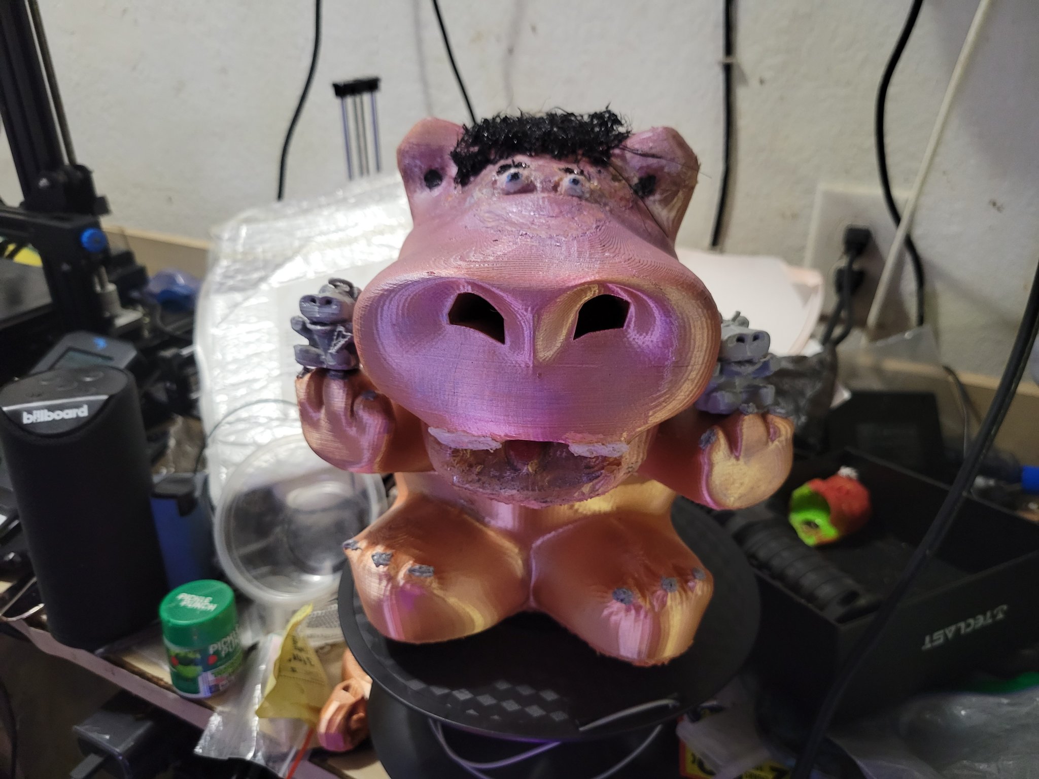 Móc Khóa Trang Trí Thiên Thần & Ác Quỷ Hình Hà Mã