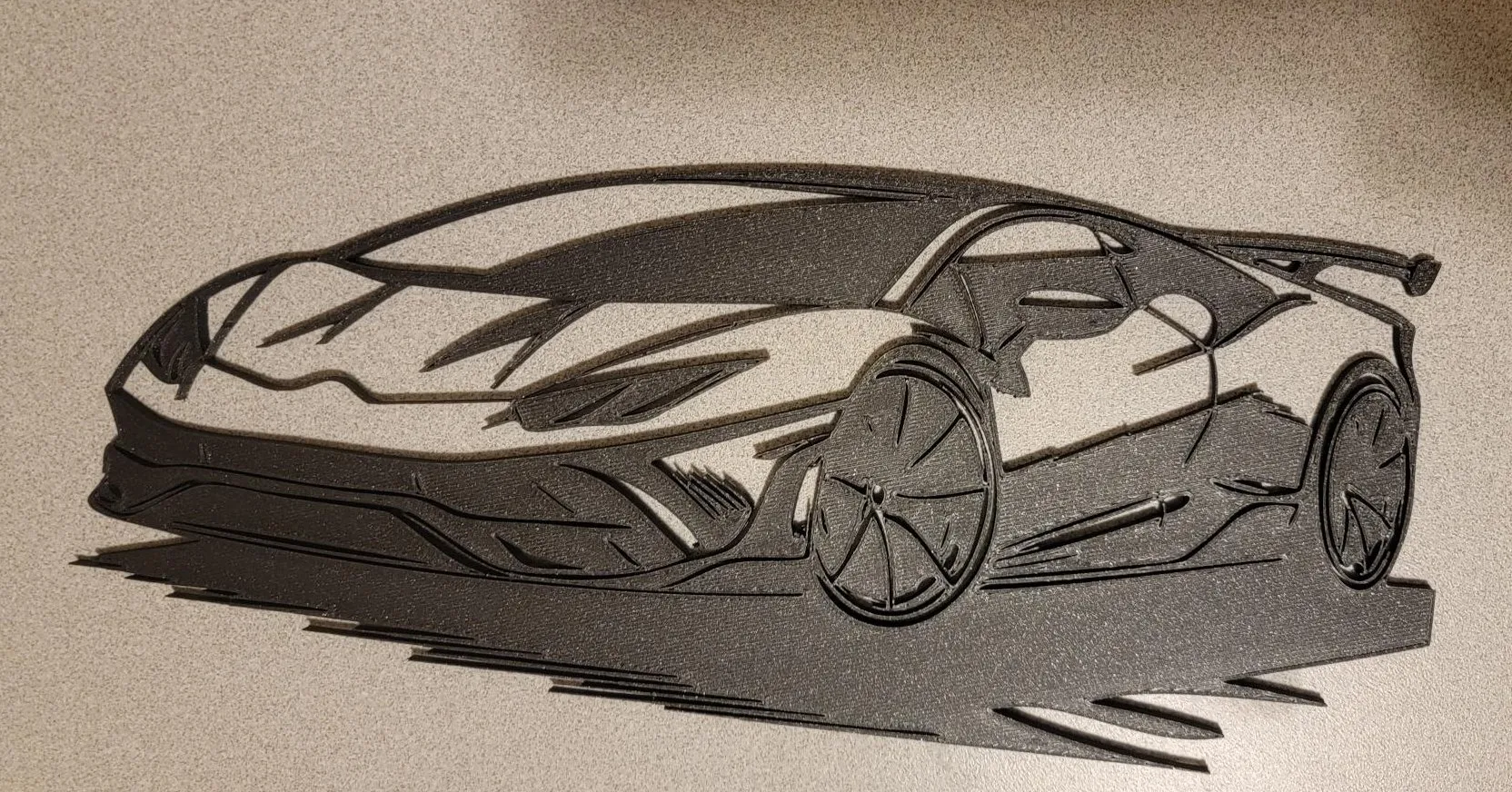 Tiêu đề Lambo Silhouette Tóm tắt Tranh treo tường Lambo Danh mục