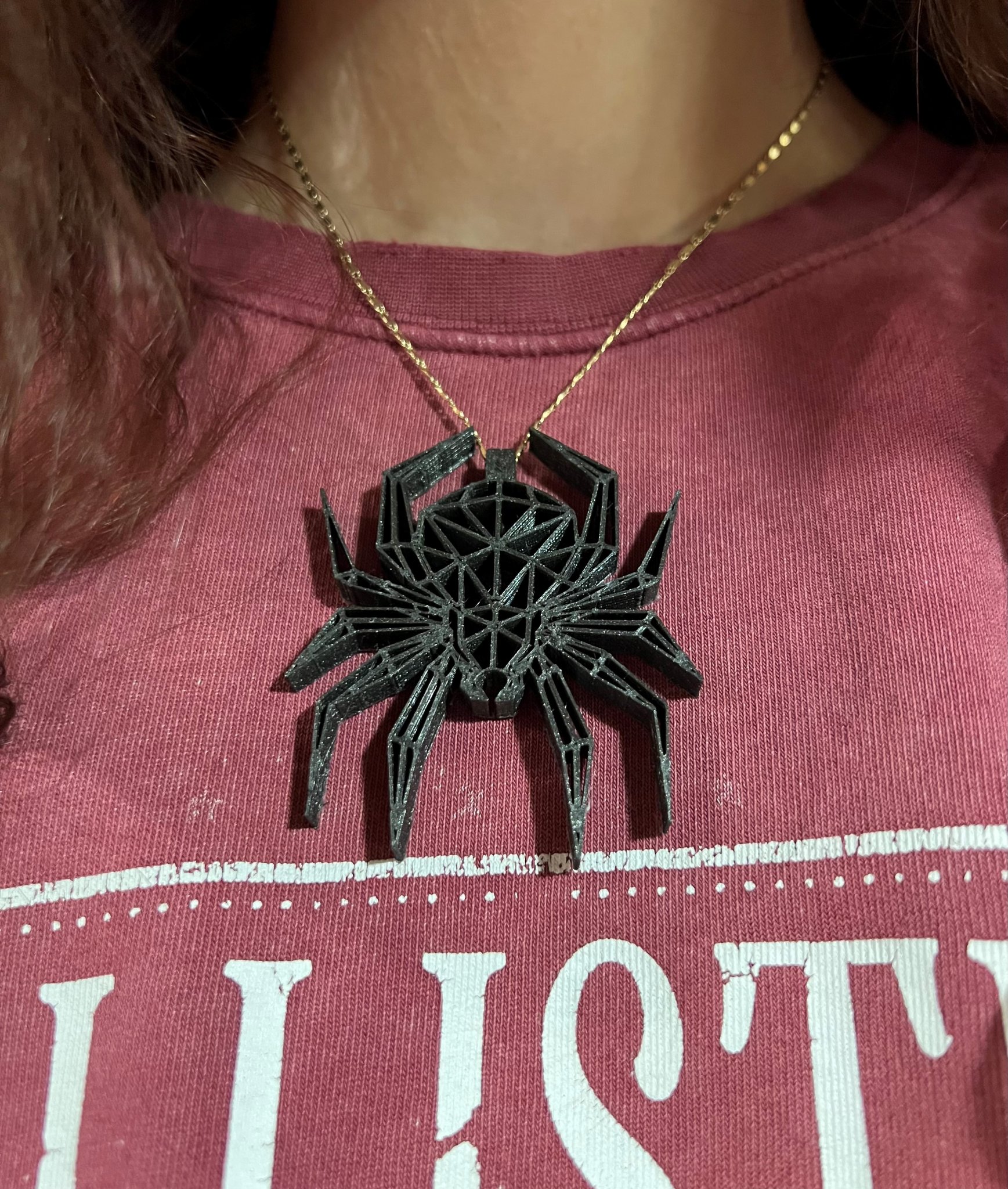 Tiêu đề Mặt dây chuyền nhện Low Poly Tóm tắt Mặt dây chuyề