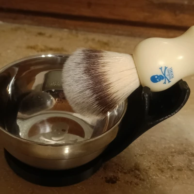 Giá đỡ bàn chải cạo râu và hũ đựng