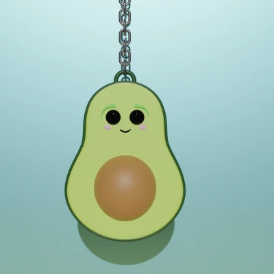 Móc Khóa Quả Bơ Dễ Thương