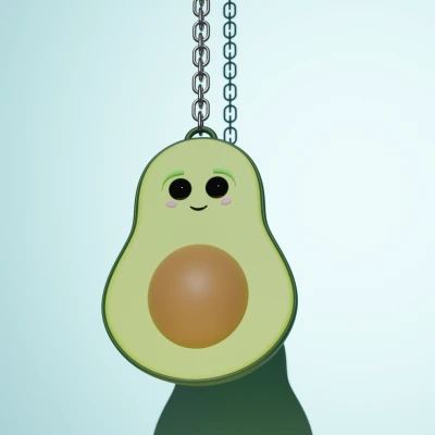 Móc Khóa Quả Bơ Dễ Thương