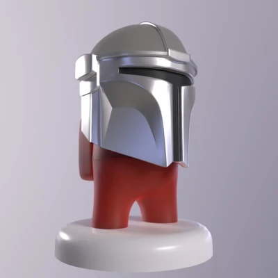 Among Us Mini - Nhân vật Tùy chỉnh với Mũ Mandalorian
