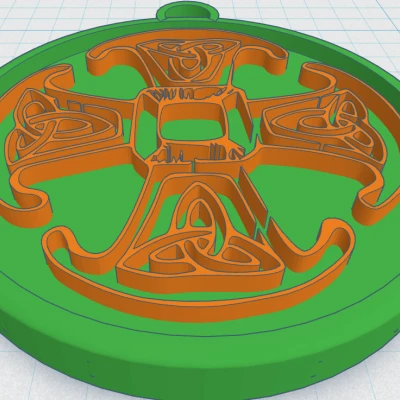 Chữ Thập Celtic Tròn 22