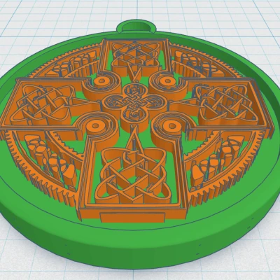 Chữ Thập Celtic Tròn 14