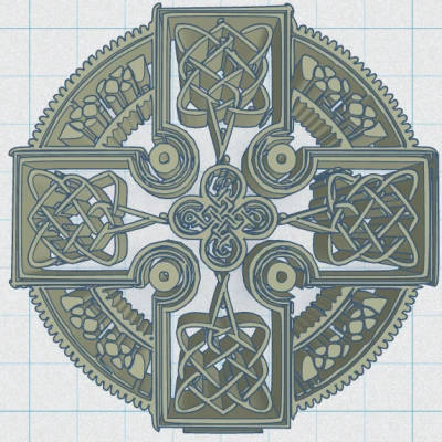 Chữ Thập Celtic Tròn 14