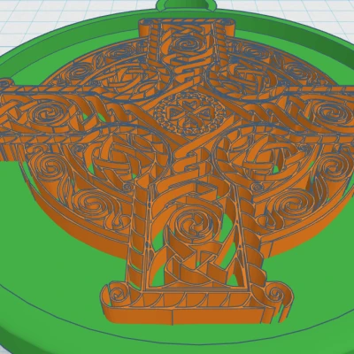 Chữ Thập Celtic Tròn 8