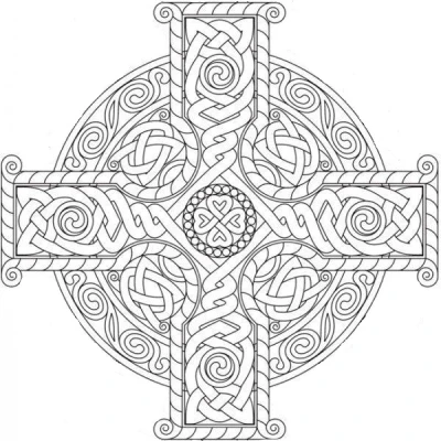 Chữ Thập Celtic Tròn 8