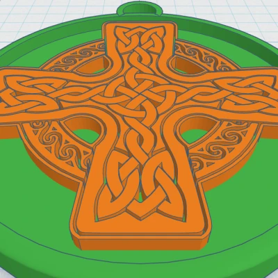 Chữ thập Celtic tròn 6