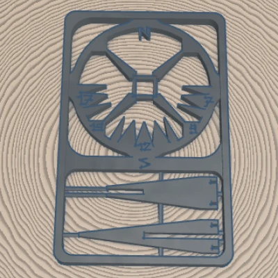 Kit Card Pocket Sundial (La Bàn Mặt Trời Mini Dạng Thẻ)