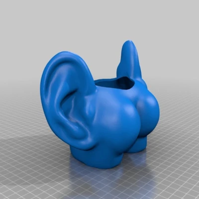 Chậu hoa Arsch mit Ohren - Chậu hoa hình mông có tai