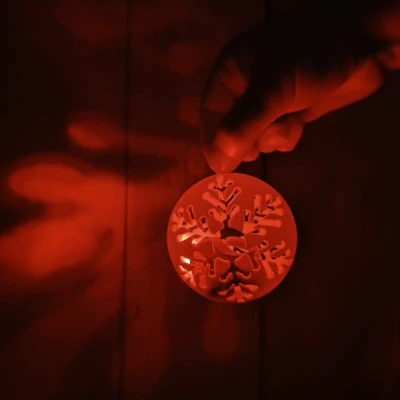 Quả cầu Giáng sinh có đèn LED