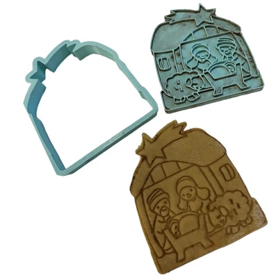 Dao cắt bánh quy hoặc bột cảnh Chúa giáng sinh