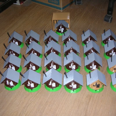 Stump Cottage with LED light / Pařezová chaloupka s LED osvětlením