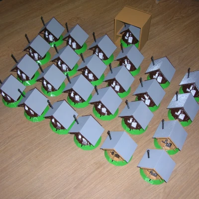 Stump Cottage with LED light / Pařezová chaloupka s LED osvětlením