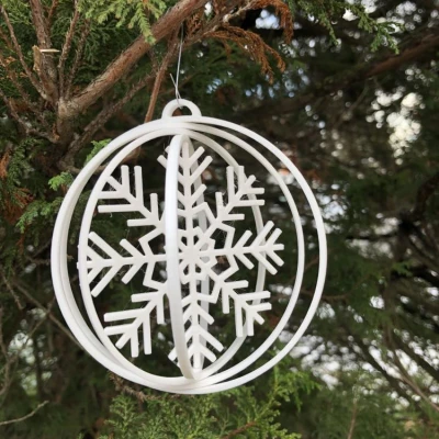 Đồ Trang Trí Bông Tuyết Có Thể Gấp Lại