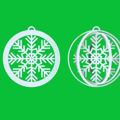 Đồ Trang Trí Bông Tuyết Có Thể Gấp Lại