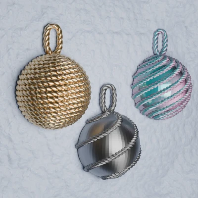 Bộ sưu tập vòng bauble Christmas Rope Bauble Pendant Collection