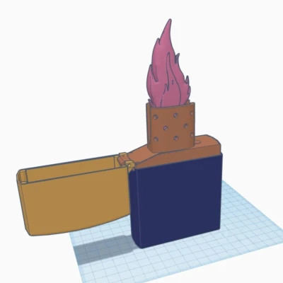 Zippo Lighter with Flame cho DieHard Christmas