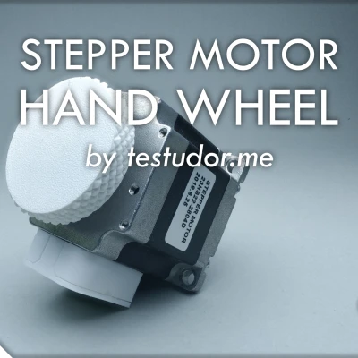 Bánh Xe Cầm Tay Động Cơ Bước 50mm Cho Trục D 8mm