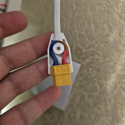 Vỏ/hộp/nắp che cáp XT60 sang 1.5mm²