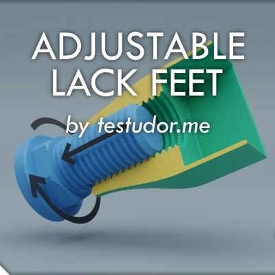 Chân Nâng Chiều Cao Có Thể Điều Chỉnh Cho Bàn Lack