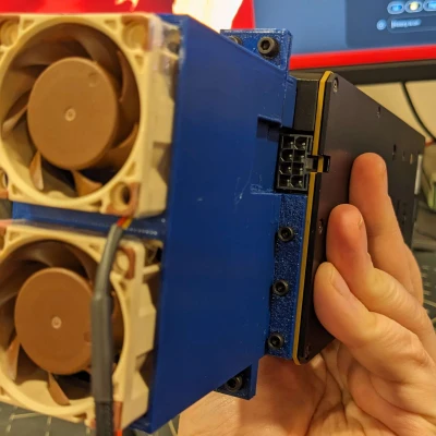 Ống dẫn quạt kép cho Nvidia Tesla Pascal (P100, P40) 40mm