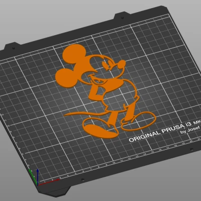 Tranh tường 2D Chuột Mickey