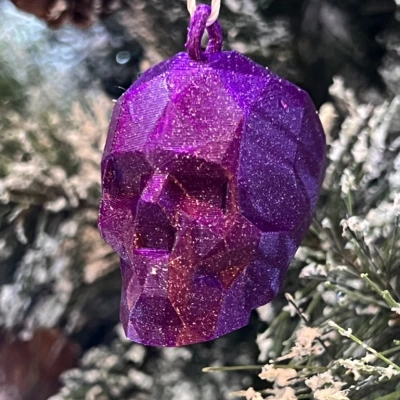 Hộp Sọ Giáng Sinh Low Polygon