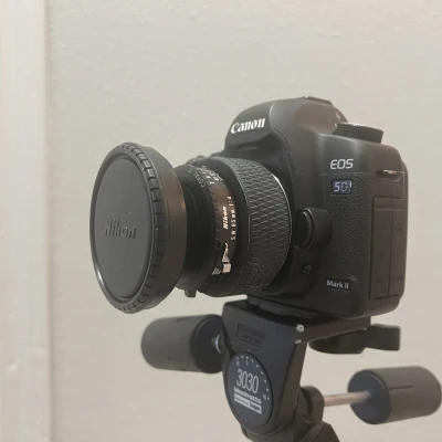 Adapter Nikkor SW 65mm f4 sang Canon EOS EF