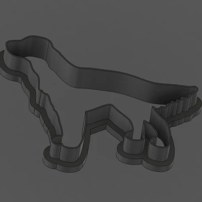 Dao Cắt Bánh Quy Hình Chó Setter Anh