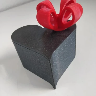 Hộp Trái Tim Có Nơ Quà Tặng (tách file)