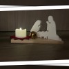Mô Hình Đức Mẹ Giáng Sinh - Krippe Weihnachten Crib Nativity Scene Christmas Klötzchen Deko - Thumbnail 1