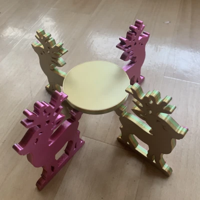 Chân nến tuần lộc đẹp (OnShape)