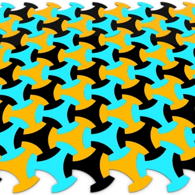 Gạch Khảm Khớp nối dạng Lưới 3 Nan