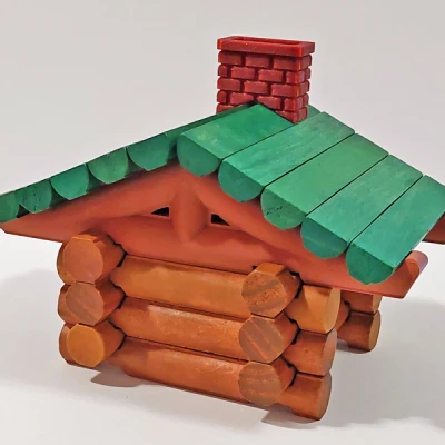 Giá đỡ mái Lincoln Logs - 84 biến thể! - Vách ngăn, Kích thước và Kiểu mái khác nhau - Cải tiến thiết kế