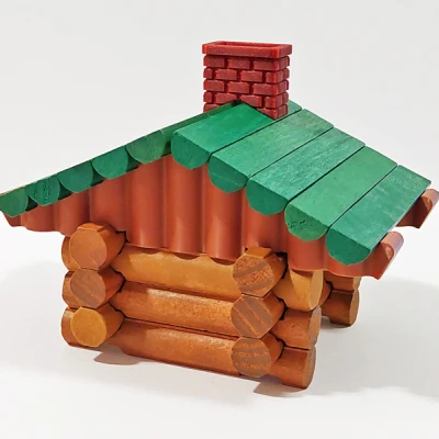 Giá đỡ mái Lincoln Logs - 84 biến thể! - Vách ngăn, Kích thước và Kiểu mái khác nhau - Cải tiến thiết kế