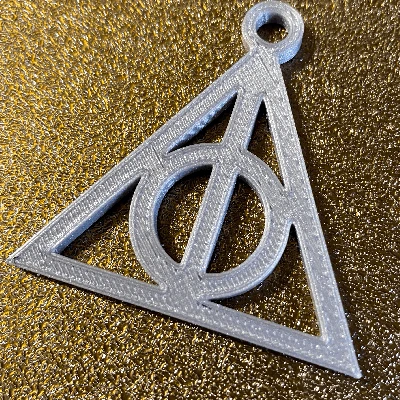 Mặt dây chuyền Quyền năng Tử thần in dễ dàng