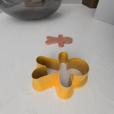 Khuôn Cắt Đất Sét Polymer Hình Bánh Gừng Giáng Sinh