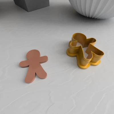 Khuôn Cắt Đất Sét Polymer Hình Bánh Gừng Giáng Sinh