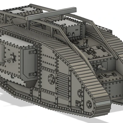 Xe Tăng Mark V - Bản In Dễ Dàng